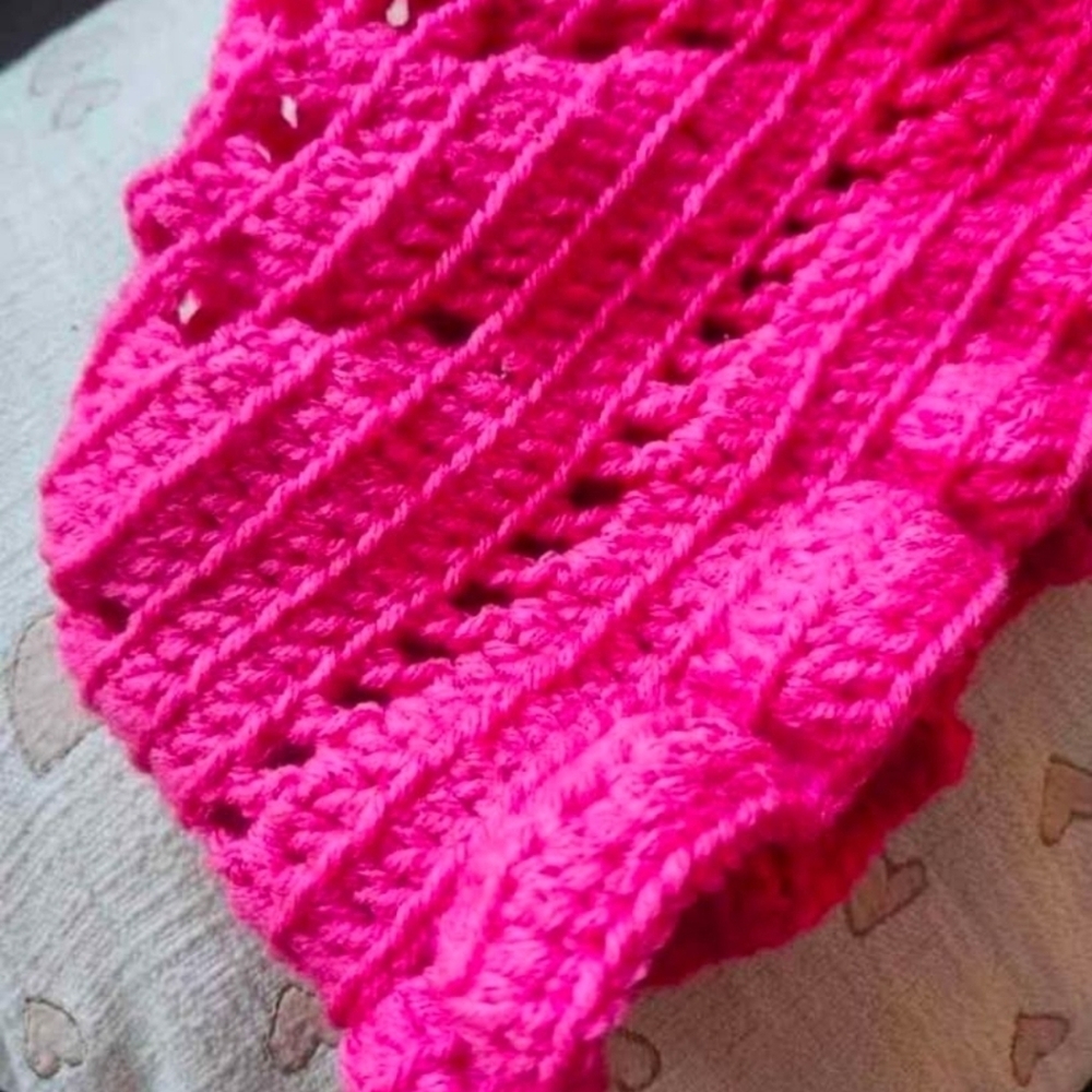 Vibrant Pink Crocheted Hat
